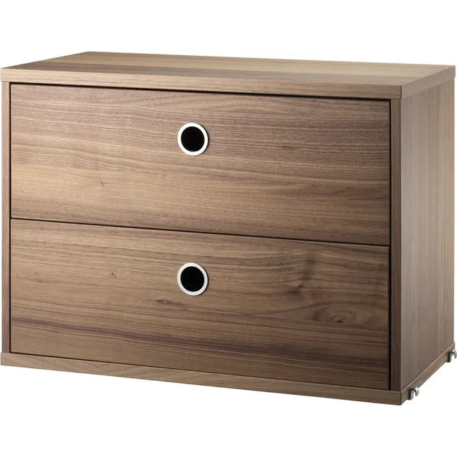 Photo of String drawer unit 58x30, Walnut - Shelving - Nils Strinning - Wood-coloured - Wood