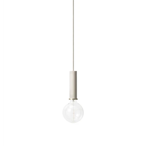 Photo of Socket Pendant High H: 17 Cm - Light Grey
