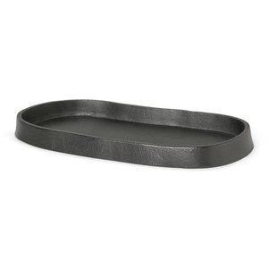 Photo of Yama Tray - Bakke - Sort Oval - B: 19 X H: 1.5 X D: 9.5 Cm