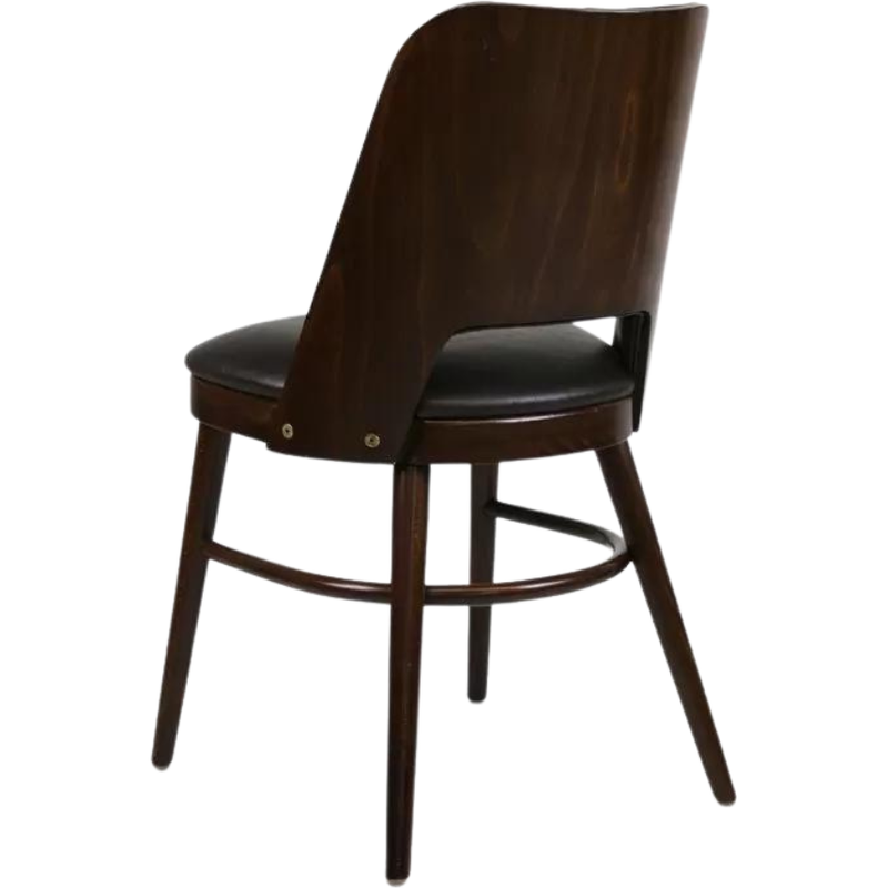 Nila Chair | Padded Seat + Wooden Back