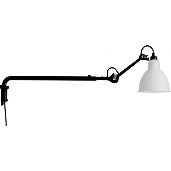 Photo of No. 203 Wall Lamp from Lampe Gras (black frame, frosted glass)