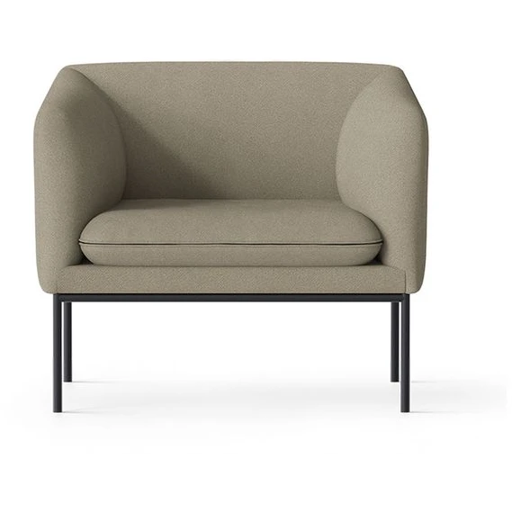 Photo of Turn 1-seater - Lænestol - Black - Grain - Cashmere - W80 X H73,5 X D75,5 X Sh42 Cm