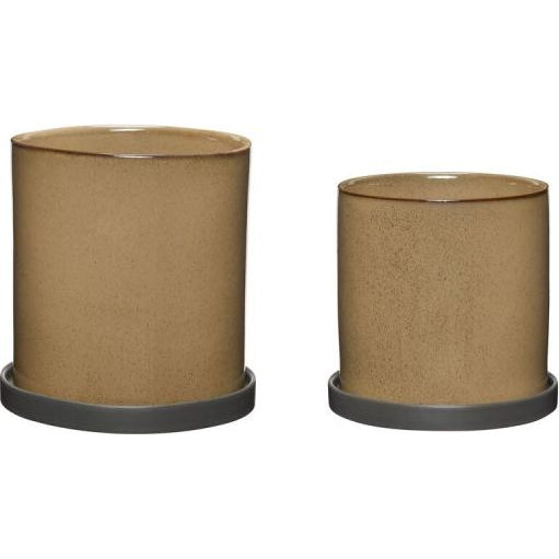Photo of Era Flower Pots Brown Set of 2