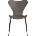 3107 Seven, Coloured Ash, Venetian Red, Underframe Warm Graphite - Dining chairs - Arne Jacobsen - Red - Metal/wood