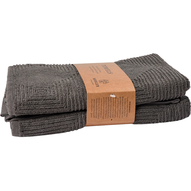 Towel, Kirkeby Grey Grey Size