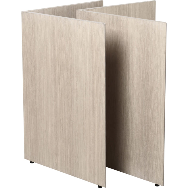Photo of Mingle Table Legs / Wood - Spisebord - W68 - Natural Oak Veneer - Set Of 2 - W78,7 X H71,6 X D44,4 Cm