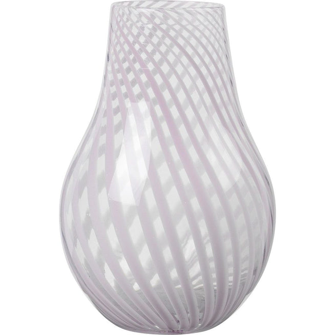 Photo of Ada Vase with cross-striped lavender grey