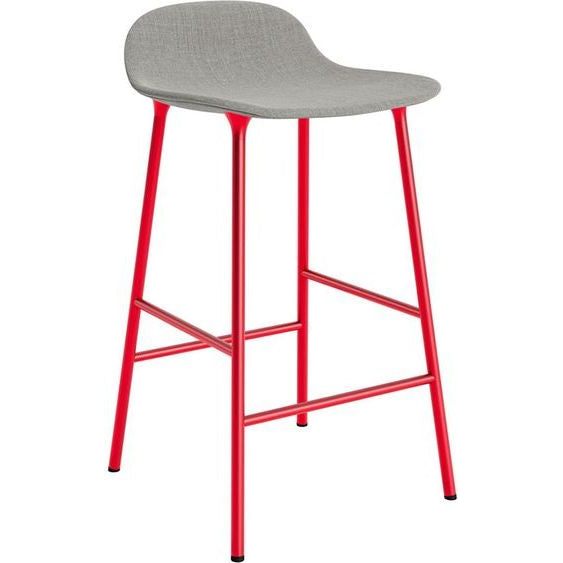 Photo of Form Bar Stool 65 Cm Full Upholstery Bright Red Steel