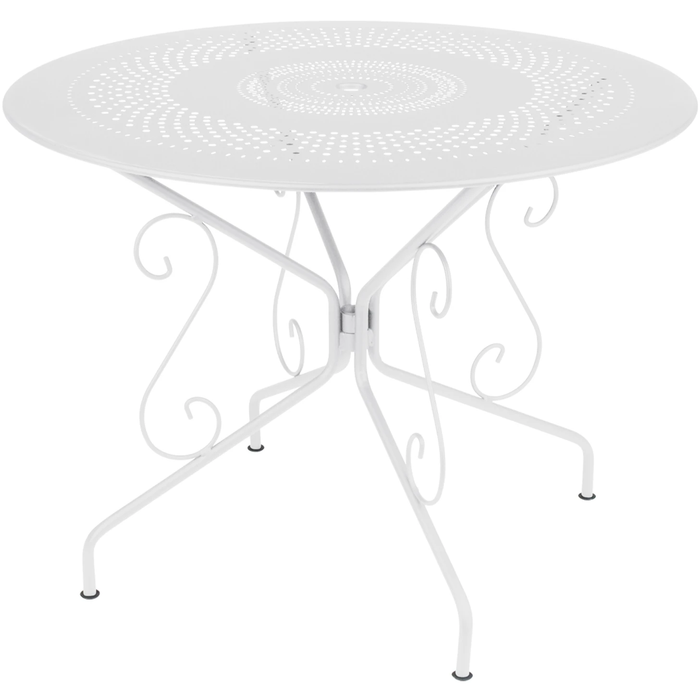 Photo of Montmartre Table Ø 96 Cm, Cotton White - Matbord Utomhus - Vit - Metall