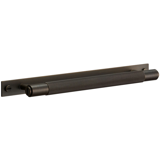Photo of Buster + Punch - Pull Bar / Plate - Large (400mm) Smoked Bronze - Handtag