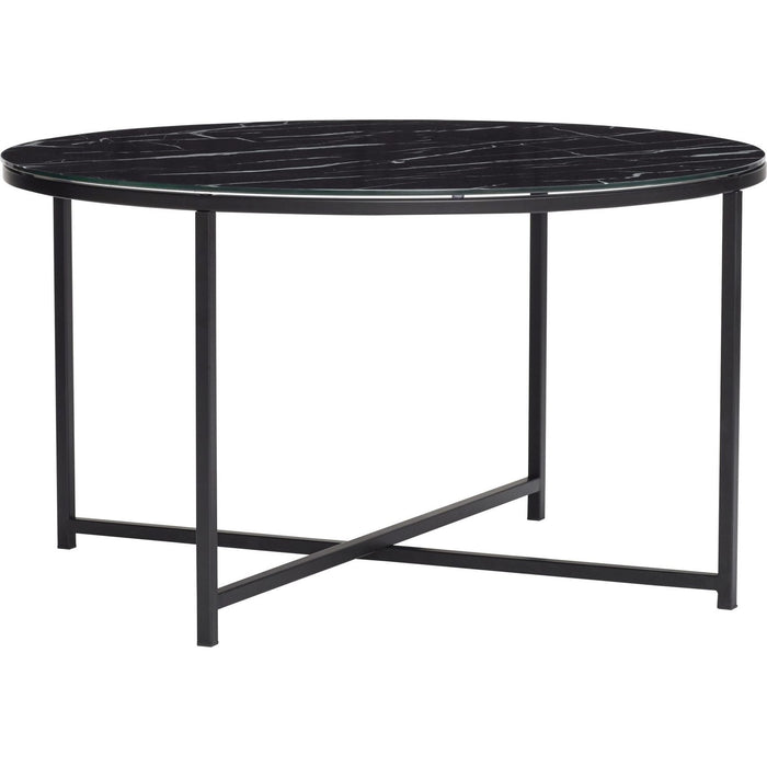 Photo of Coffee Table Metal / Glass - Marble Black
