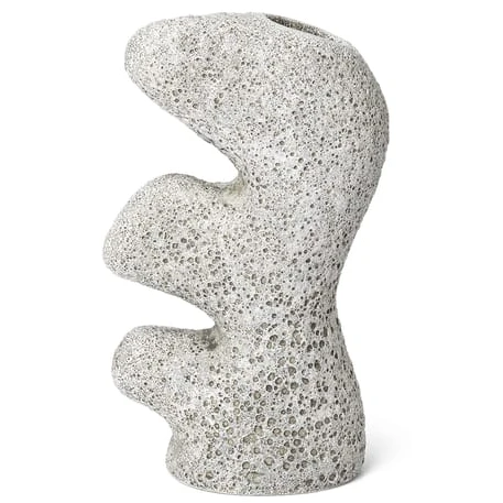 Photo of Yara Vase - Vase - Yara Vase - Small - Grey Pumice - W14.5 X D8.5 X H24 Cm