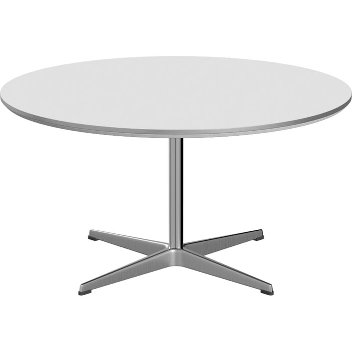 Photo of A223 Circular Coffee Table, Ø90 cm, Laminate, White - Coffee Table - Arne Jacobsen,piet Hein - White - Metal/Wood