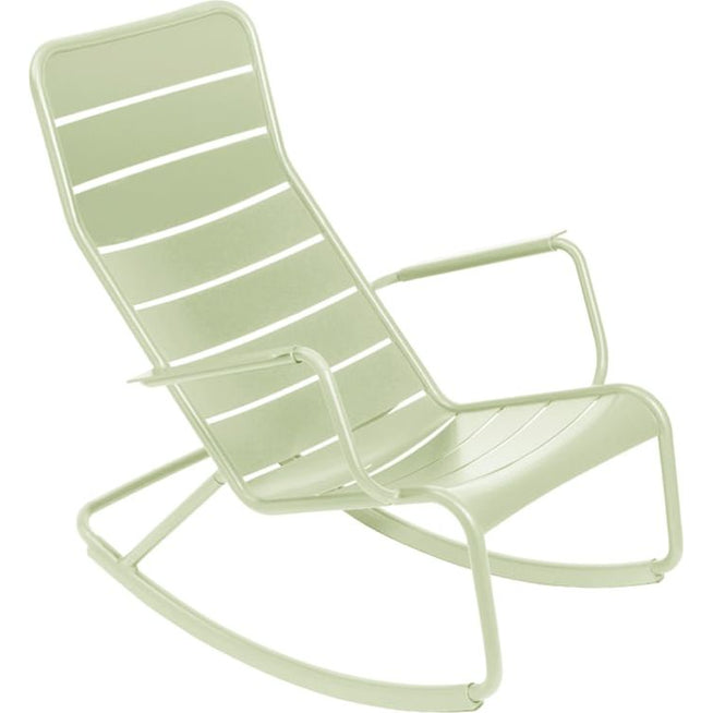 Photo of Luxembourg Rocking Chair Willow Green 65 - Utomhusfåtöljer - Frédéric Sofia - Metall