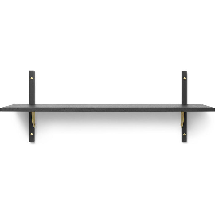 Photo of Sector Shelf - Hylde - Sort Ask/messing - S/w - W: 87 X D: 26,1 X H: 34 Cm
