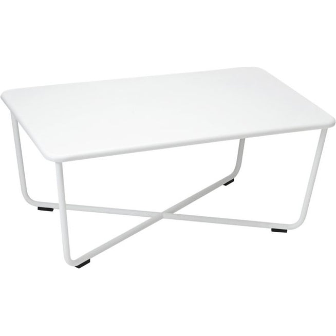 Photo of Croisette Low Table 97 X 57 Cm, Cotton White - Småbord & Sidobord Utomhus - Pascal Mourgue - Vit - Metall