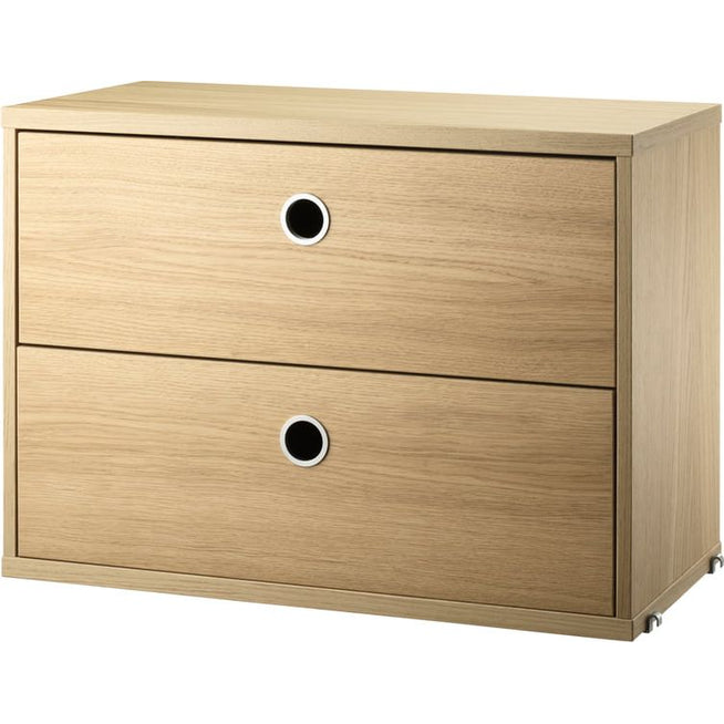 Photo of String drawer unit 58x30, oak - shelving - Nils Strinning - wood-coloured - wood