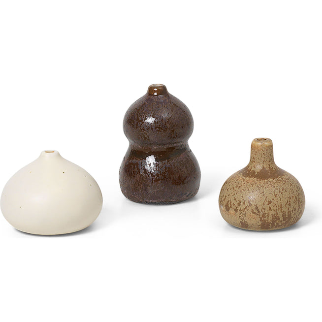 Photo of Komo Mini Vases - Set Of 3 - Vase - Multi Farvet - W8,5 X H3,6 X D3,2 Cm