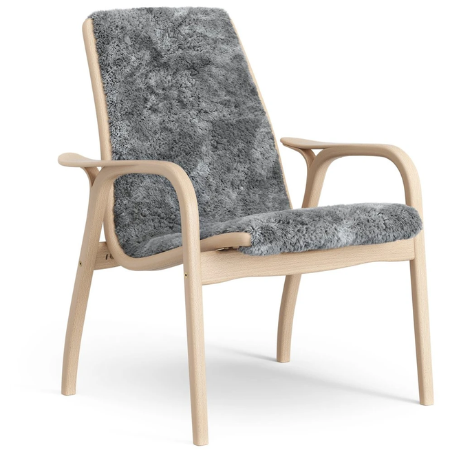 Photo of Laminett Arm Chair Laquered Beech/sheep Skin