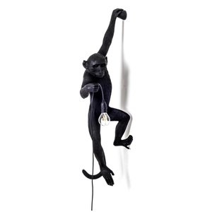 Photo of Monkey Lamp Outdoor Hanging Left Hand/black - Vägglampor - Marcantonio Raimondi Malerba - Svart