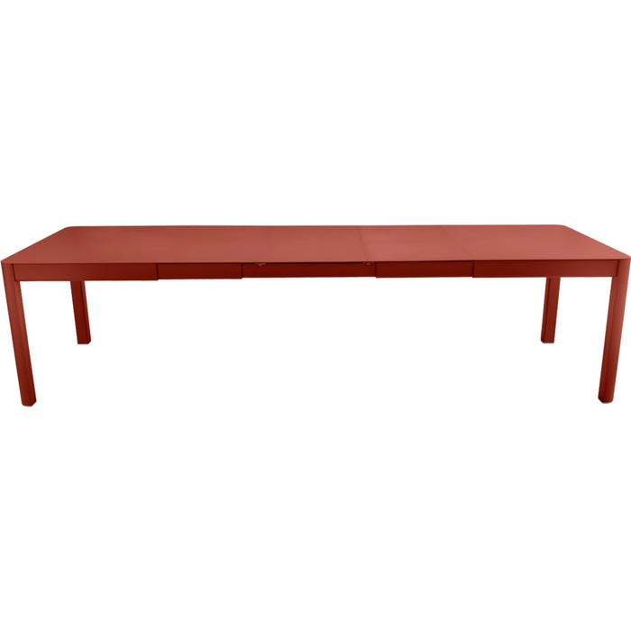 Photo of Ribambelle Table With 3 Extensions, Red Ochre - Matbord Utomhus - Röd - Metall