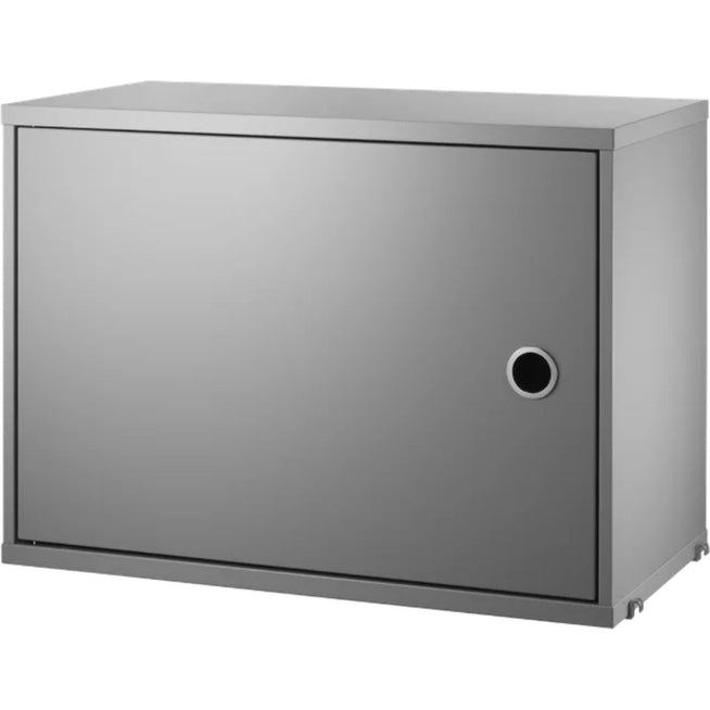 Photo of String Cabinet with Door 58 x 30 x 42 cm, 1-P, Grey - Storage Cabinet - Grey - Mdf