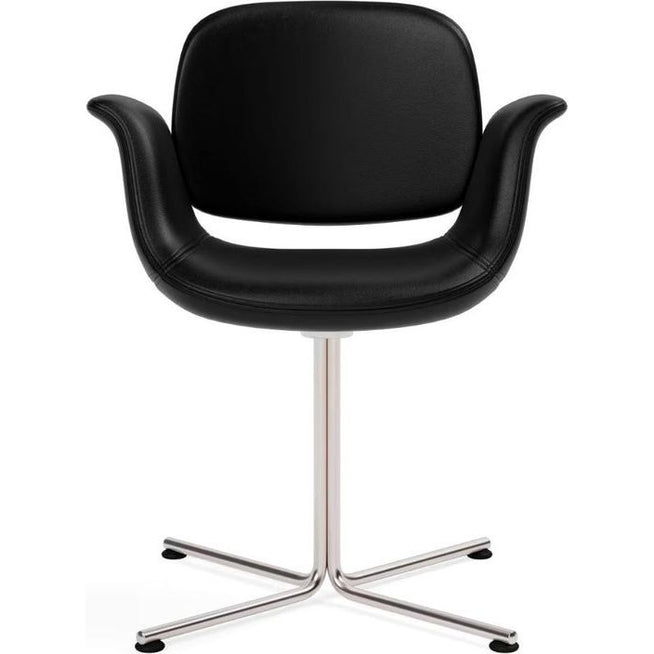 Photo of Flamingo Chair 3381 By Foersom & Hiort-lorenzen - Spisebordsstol - Max 93 Indian Red / Stainless Steel - W68 X D63 X H80 X Sh45 Cm