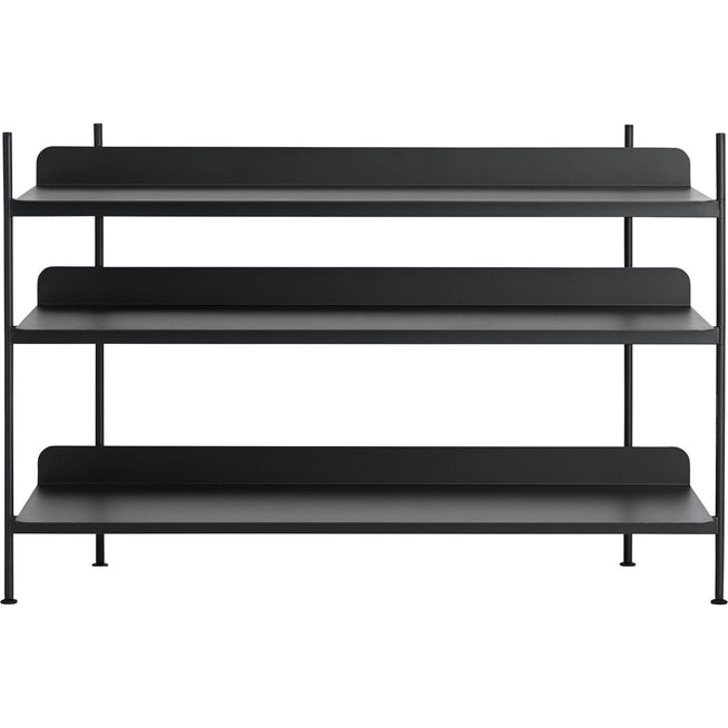 Photo of Compile Shelving System/configuration 2, Black - Shelving System - Cecilie Manz - Black - Metal