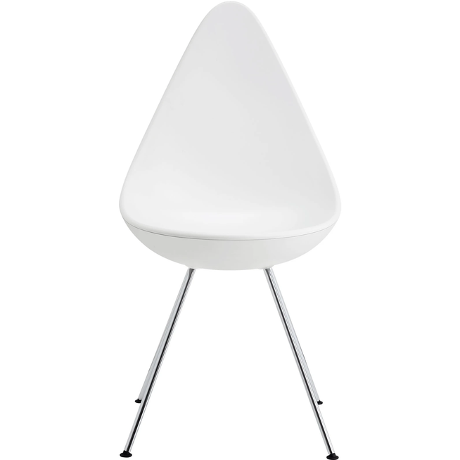 Photo of 3110 Droppen - White - Dining chairs - Arne Jacobsen - White - Metal/plastic