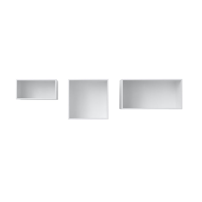 Photo of Mini Stacked 2.0 Grey Large - Shelving - Julien De Smedt - Grey - Mdf