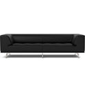 4511 Delphi 3. Pers sofa L: 240 cm - Cognac 370/brushed aluminium