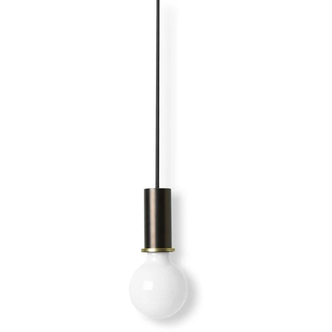 Photo of Collect - A Light - Socket Pendant - Pendel - Sort/messing - Low - H10,2