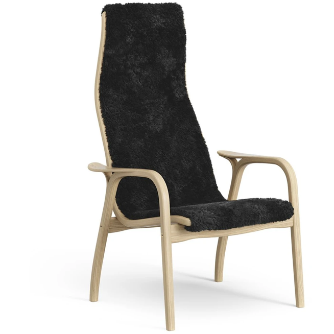 Photo of Lamini Children's Arm Chair Laquered Oak/sheep Skin