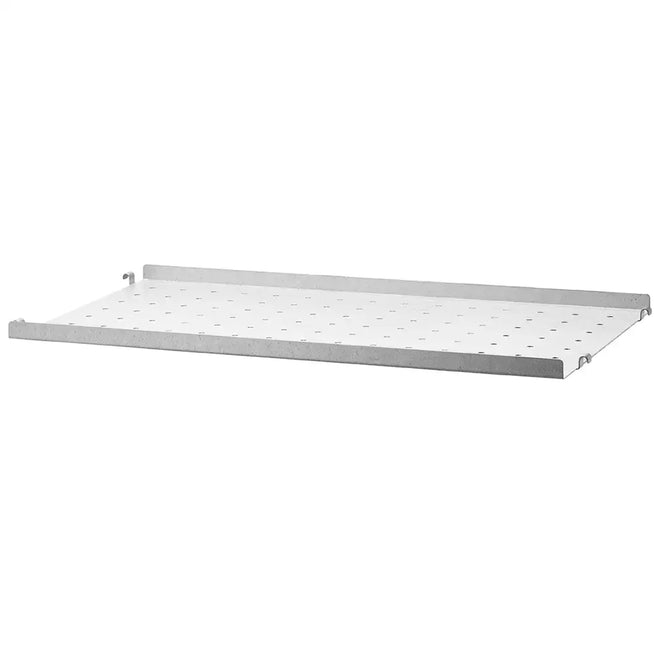 Photo of String Metal Shelf Low Edge 58 x 30 cm - Galvanized - Shelving - Nils Strinning - Silver - Metal