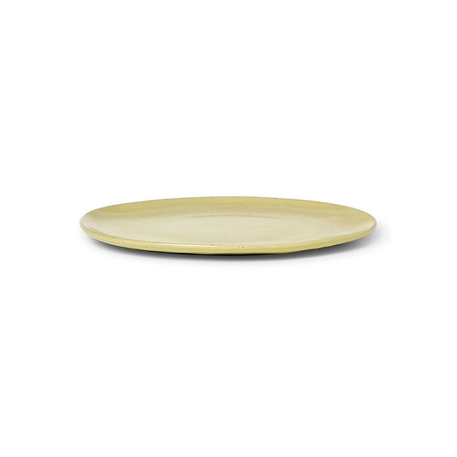 Photo of Flow Tallerken - Tinkerken - Yellow / Speckle - Ø27 X H1,5 Cm (large)