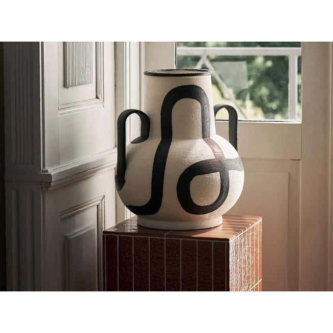Photo of Trace Vase - Vase - Trace Vase - Off-white - W33.5 X D32.5 X H37.5 Cm