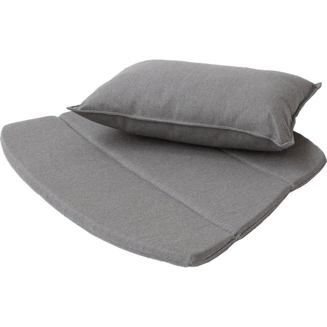 Photo of Breeze Lounge Chair Cushion - Outdoor Cushions - Grey-brown - Cane-line Natté - W: 63 x D: 50 x H: 2 cm
