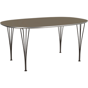 Photo of Superellips B616 – 170x100 Cm Brown Ottowa/warm Graphite - Matbord - Arne Jacobsen,bruno Mathsson,piet Hein - Brun - Metall/trä