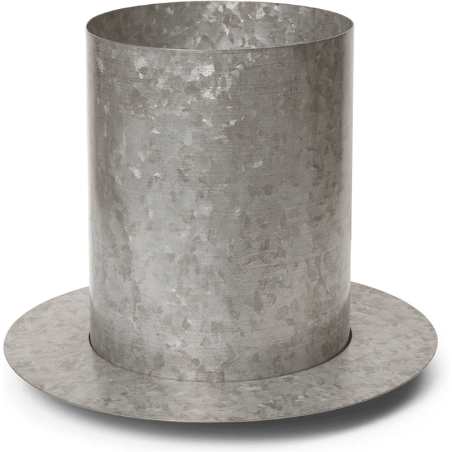 Photo of Auran Potte - Urtepotte - Medium - Galvanized - W32.5 X D32.5 X H26.6 Cm