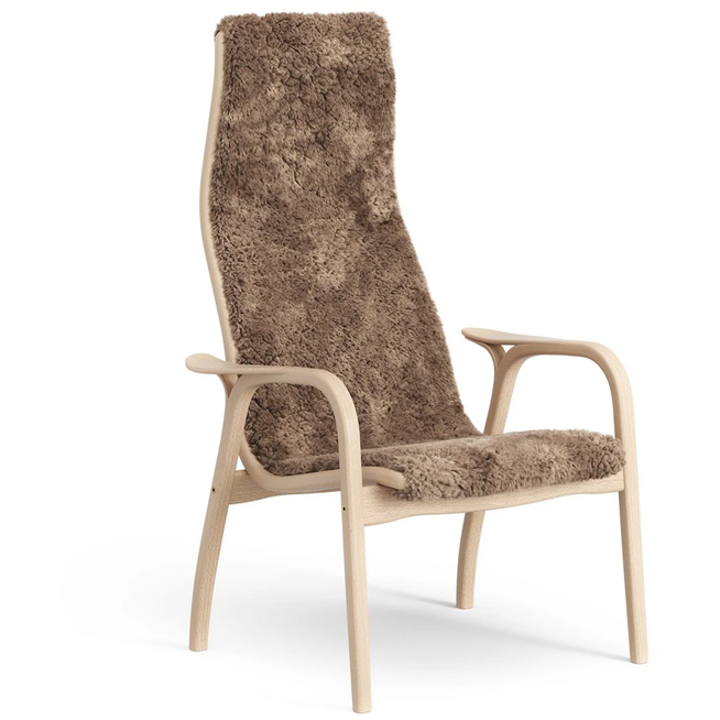 Photo of Lamini Children's Arm Chair Laquered Beech/sheep Skin