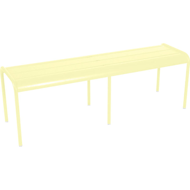 Photo of Luxembourg 3/4 Seater Bench Frosted Lemon A6 - Garden Benches - Frédéric Sofia - Yellow - Metal