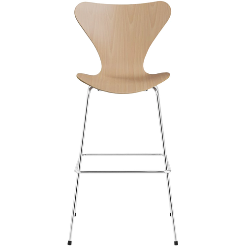 Photo of 3197 Sjuan, Beech veneer - Bar stools & Bar stools - Arne Jacobsen - Wood-coloured - Metal/wood