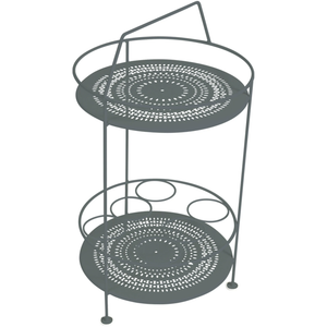 Montmartre Portable Bar, Storm Grey - Small Tables & Side Tables Outdoor - Grey - Metal