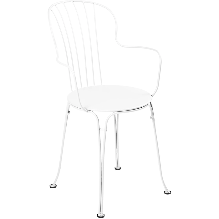 Photo of Opéra+ Armchair, Cotton White - Matstolar Utomhus - Vit - Metall