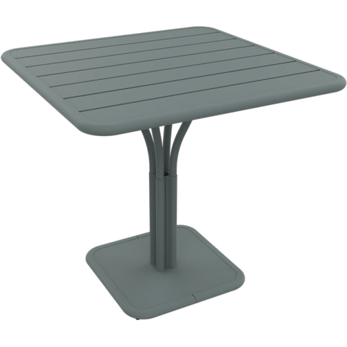Photo of Luxembourg Pedestal Table 80x80 Cm Storm Grey 26 - Matbord Utomhus - Frédéric Sofia - Grå - Metall