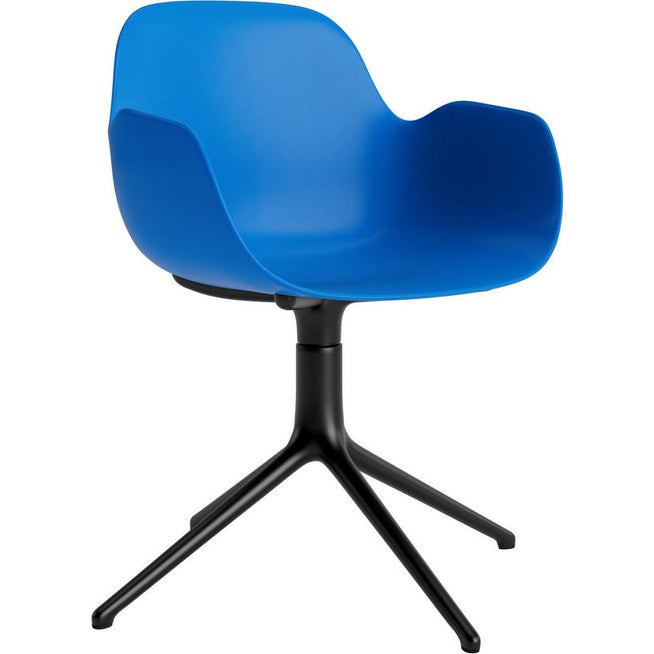 Photo of Form Armchair Swivel 4l Alu - Spisebordsstol - Black Aluminium / 3