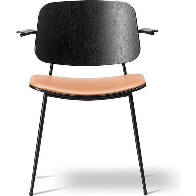 Photo of Søborg 3071 Metal Base Armchair - Seat Upholstered