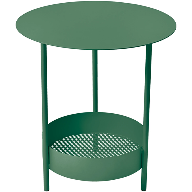 Photo of Salsa Pedestal Table, Cedar Green - Small Table & Side Table Outdoor - Goula / Figuera - Green - Metal