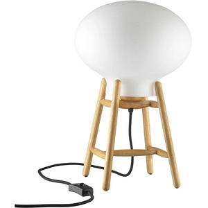 Photo of Hiti U4 Table Lamp - Lacquered Oak, Opal Glass