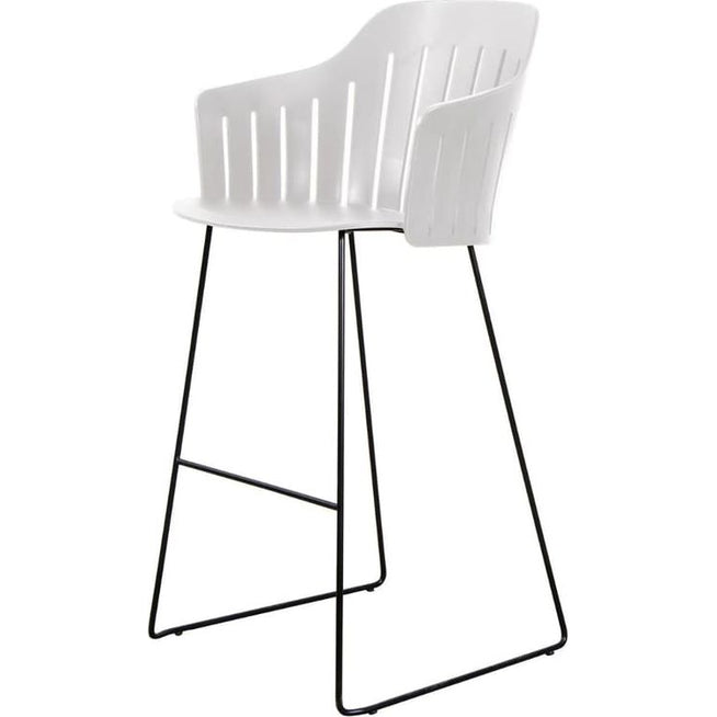 Photo of Choice Barstol - Udendørs - Barstol - Frame: Black Stainless Steel / Seat: Black - W59 X D53 X H42 Cm